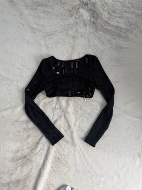 Goth distressed shrug/bolero